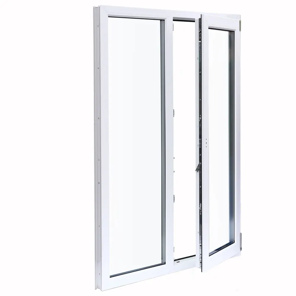 Окно пластиковое ПВХ VEKA двустворчатое 1200x1000 мм (ВxШ) двуxкамерный стеклопакет белый/белый