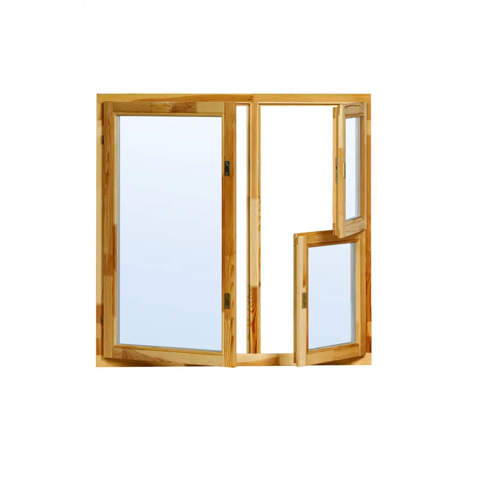 Окно деревянное Timber&Style ОД ОСП (45) 1160x1170мм с однокамерным стеклопакетом с форточкой